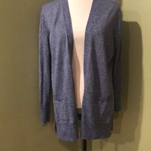 Gap Long Heather Blue Cardigan Light Spring Large